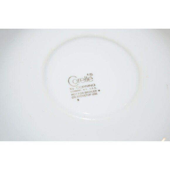 VTG Corelle USA Strawberry Sunday Sundae Coffee Tea Cups Mug Saucers SET OF 4 - Picture 6 of 8